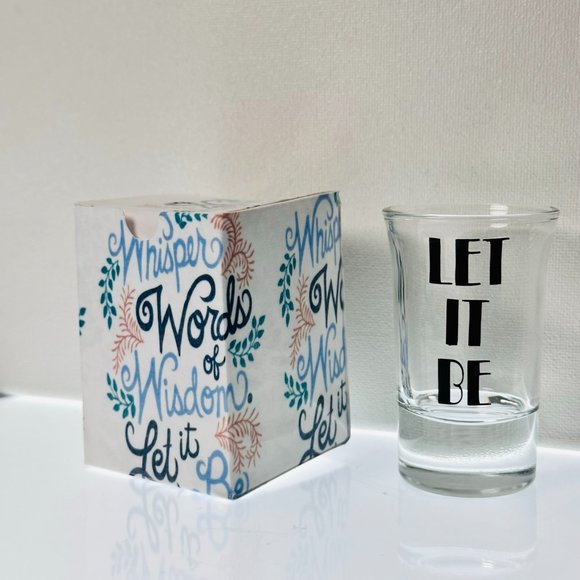 The Beatles Lyrics Shot Glasses/ Matching Gift Boxes, Set of 4! - Picture 1 of 4